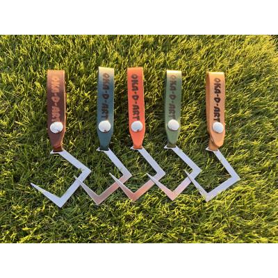 ふるさと納税 岡崎市 oka-d-art アイアンハンガーラック+革ベルト付きフック5個 フルセット 収納用ベルト付き |  | 02