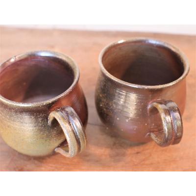 ふるさと納税 上島町 備前焼 コーヒーカップ(中)2個セット　c2-003 |  | 02
