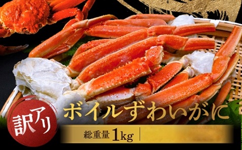 【12月25日決済確定分まで年内発送】  訳あり ボイル ずわいがに 総重量 1kg (内容量 900g)規格外 不揃い 傷 足 訳アリ わけあり 脚折れ 2L～3L 大サイズ 弥七商店 かに弥 ずわい蟹 ズワイガニ かに カニ 蟹 カニ足 脚 ずわい 鍋 数量限定
