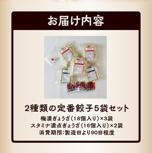 ２種類の定番餃子５袋セット_Cx219