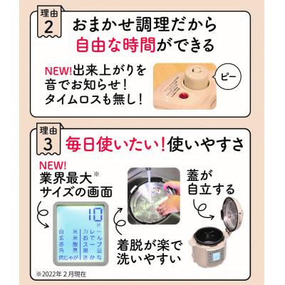 ふるさと納税 豊中市 マイコン電気圧力鍋4.0L楽ポン　ヌージュ |  | 01