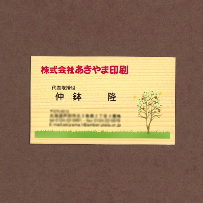ふるさと納税 芦別市 木の名刺 100枚【トドマツ】 |  | 02
