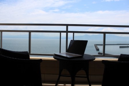 〈3泊ワーケーションシングルプラン〉指宿シーサイドホテル 露天風呂付客室 お食事なし(指宿シーサイドホテル/160-1001)