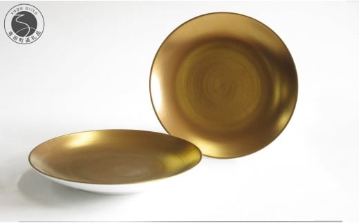 ARITA PORCELAIN LAB (アリタポーセリンラボ) ゴールド ペア平皿(