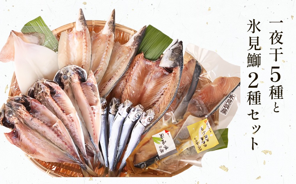 
            【氷見 堀与】 おすすめ一夜干5種と氷見鰤2種セット 
          