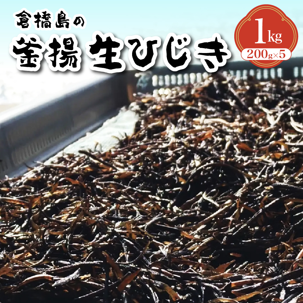 【2025年12月～発送】食べたことある？釜揚生ひじき 1kg (200g×5袋)