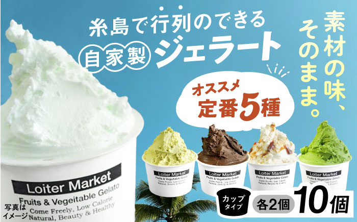 ジェラート おすすめ ジェラートカップ10個【糸島 / LoiterMarket ロイターマーケット [AGD001]】