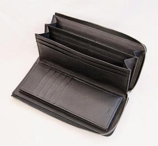 【長財布】Zip long wallet　カラー：Black