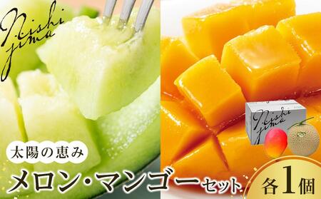 メロン マンゴー セット 計2個 【メロン 果物 メロン フルーツ メロン 旬 メロン 高評価 メロン 人気 メロン おすすめ】
