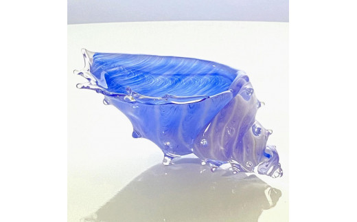
                  貝の形のガラスの器、青い海の「シェルの器」| ガラス 器 貝殻 食器 おしゃれ 人気 おすすめ 送料無料 東京 中野区
                