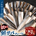 【ふるさと納税】 【訳あり】 一尾一尾個包装 骨取り 鮮サバ フィーレ サイズミックス 29枚 八代市加工 鯖 魚介類 魚 真サバ おかず 焼き魚 煮魚 おつまみ お弁当 冷凍 サイズ不揃い 送料無料