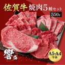 【ふるさと納税】佐賀牛堪能 焼肉5種セット 響盛：B320-003