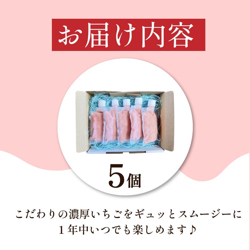 いちご スムージー フローズン 5個 オーガニック 苺 ストロベリー アイス シャーベット フルーツ 果物 くだもの 国産 洋菓子 スイーツ お菓子 おやつ 徳島県 BUTTOBI BERRY COO