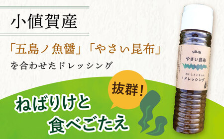【全3回定期便】 五島ノ魚醤 60ml 3本 （青魚・白身魚・イカ）＆ やさい 昆布ドレッシング 4本 [DAS023]  魚醤 ナンプラー