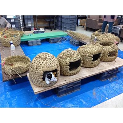 ふるさと納税 甲賀市 信楽産　稲わら製 【猫ちぐらH】 |  | 03