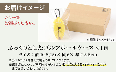 ぷっくりとしたゴルフボールケース・グレー [B-024008_02]