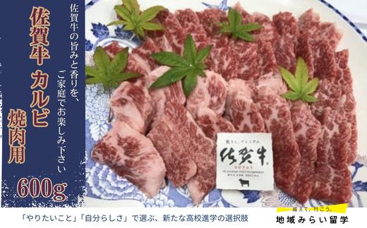 
            【愛郷ファーム】佐賀牛 カルビ 焼肉用 600g
          