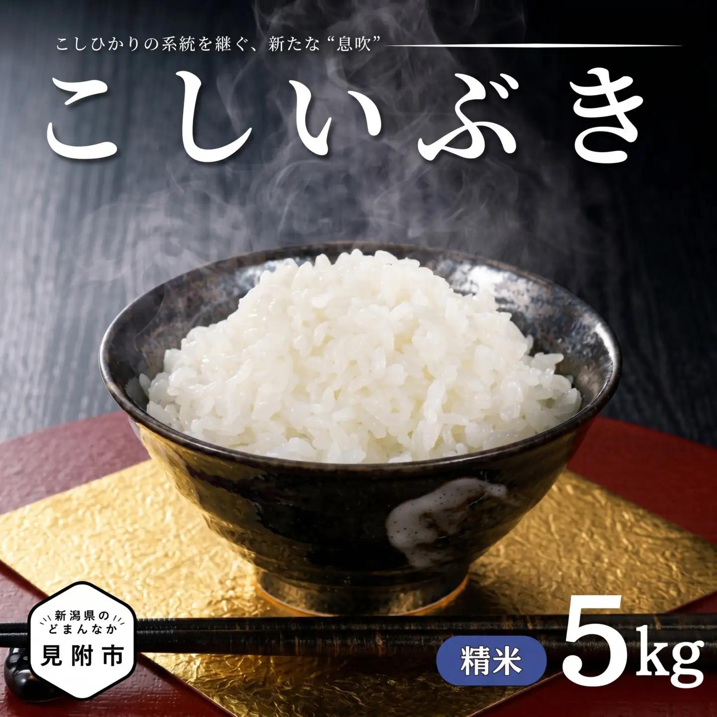 【令和7年産】新潟県のど真ん中 見附市産のこしいぶき 精米5kg