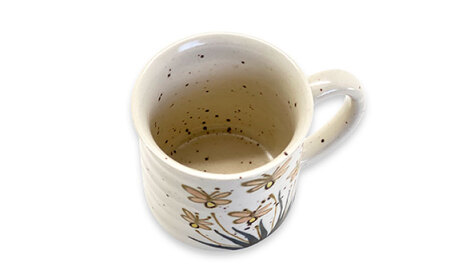 【美濃焼】Vintage pottery Mug Botanical ～Insect Waltz 虫たちのワルツ～ マグカップ 【株式会社虔山】 カップ 選べる ボタニカル[MHJ009]