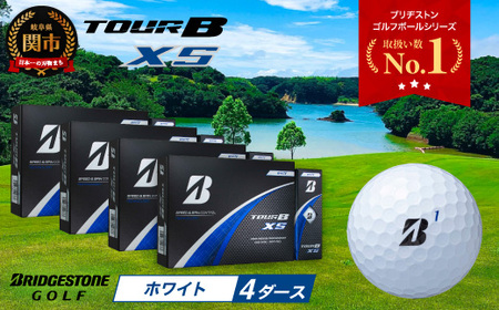 【2024年モデル】TOUR B XS ホワイト 4ダース ～ゴルフボール ブリヂストン ツアービー まとめ買い 大量～
