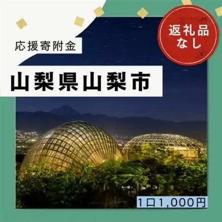 【返礼品なし】山梨県山梨市への応援寄附金(1口1,000円)