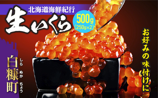 
【お中元】【配送日が選べる】【のし付】北海道海鮮紀行生いくら【500g(250g×2)】〔お好みに味付けができます〕
