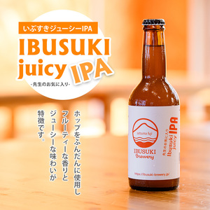 クラフトビール 3種 各2本 (いぶすきブルワリー/018-2025) いぶすきジューシー IPA いぶすき クラシックラガー いぶすき ケルシュエール クラフトビール 詰め合わせ 瓶 ビール 飲み比