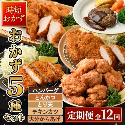 ふるさと納税 佐伯市 <定期便・全12回(毎月)>下ごしらえ済み おかず5種セット (5種・合計2.3kg×12回)