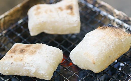 香ばしい香りが漂う焼き餅