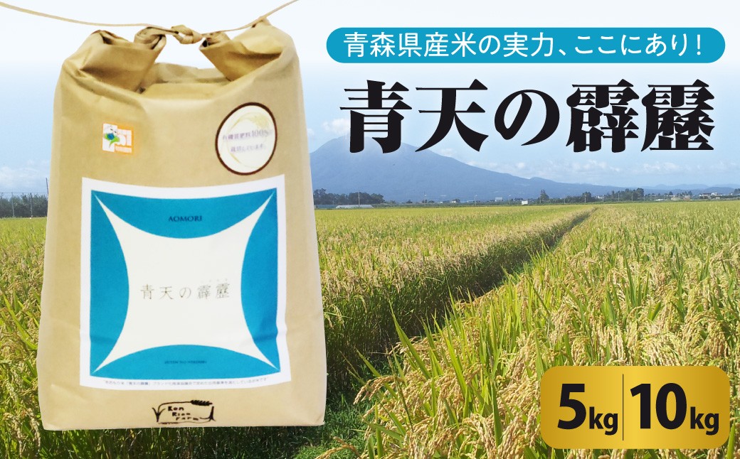 
                  【選べる内容量【令和8年産米】【先行受付】米 青天の霹靂 5kg または 10kg 特別栽培米 青森県産 【KonRiceFarmの お米 米 こめ コメ 白米 精米 晴天の霹靂 青森 五所川原 】
                