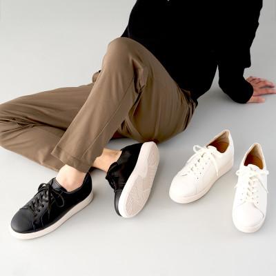 ふるさと納税 大和郡山市 メンズレザースニーカー紐タイプ 6cmアップ本革シークレットシューズ No.831 ブラック24cm |  | 03