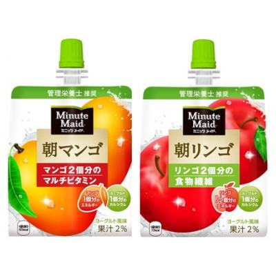 ふるさと納税 長野県 Minute Maid ミニッツメイド 朝マンゴ&amp;朝リンゴ ゼリー飲料 180g×各6袋 計12袋