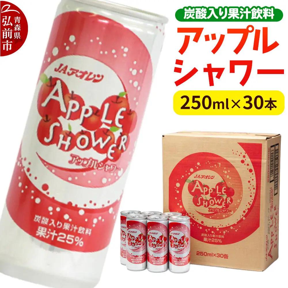 炭酸飲料 JAアオレン【アップルシャワー】250ml×30本 果汁25％ 炭酸入り果汁飲料