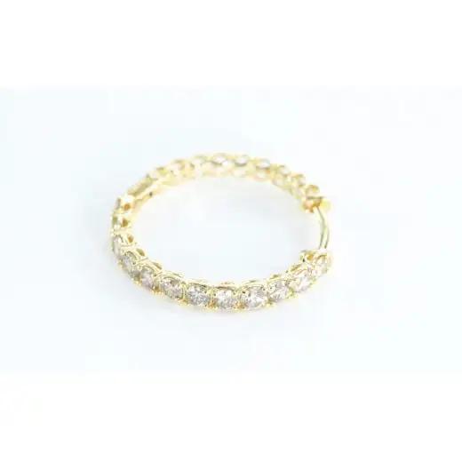 K18YG　ダイヤモンド　ピアス　1.0ct　17783B　K18　D　PE