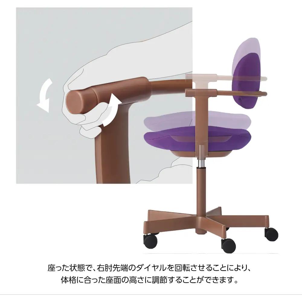 イトーキ バーテブラ03  (vertebra03) お客様組立品 ( かんたん組立 ) /   5本脚  / ダークグリーン 抵抗付ウレタン双輪キャスター [ CD張地 : ダックブルー ] / オ