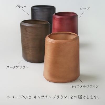 ふるさと納税 弘前市 BUNACO ダストボックスtwist　IV　(M) キャメルブラウン|24_brb-220101d |  | 03