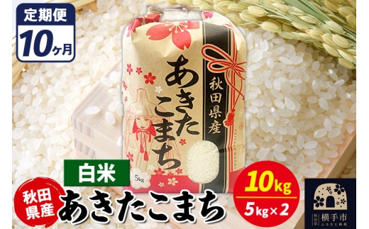 《定期便10ヶ月》あきたこまち 10kg【白米】令和7年産 秋田県産 こまちライン