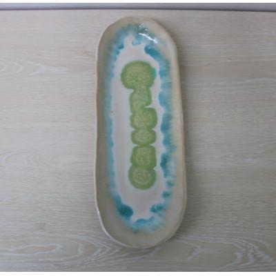 ふるさと納税 与論町 あーどぅる焼き　長皿2枚セット【色違いセット】 |  | 03