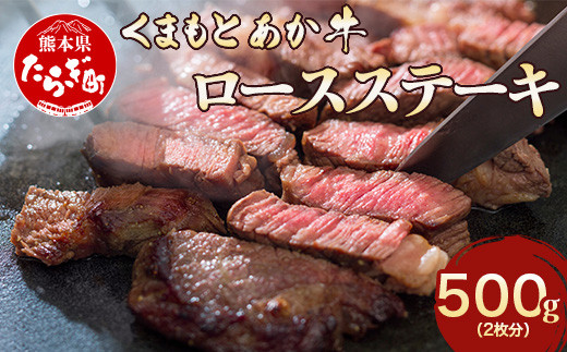 GI認証【くまもとあか牛】ロースステーキ 2枚 計500g あか牛 和牛 牛肉 ステーキ 熊本 ブランド牛 ロース ごちそう 記念日 国産 お肉 050-0317