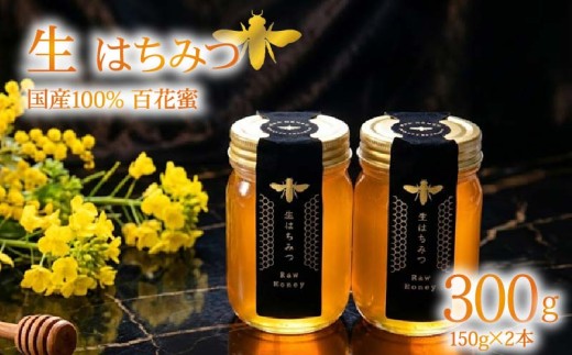 蜂蜜 ローハニー 150g×2本 セット 国産 非加熱 百花蜜 生はちみつ 純粋 ハニー 発酵食品 下田みつばち 静岡県 下田市 伊豆