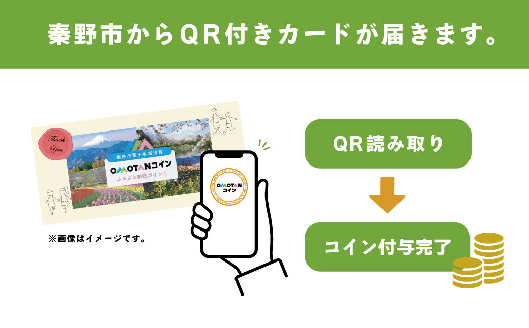 【神奈川県秦野市】選べるOMOTANコインふるさと納税ポイント1500～90000pt OMOTANコインふるさと納税ポイント90000pt