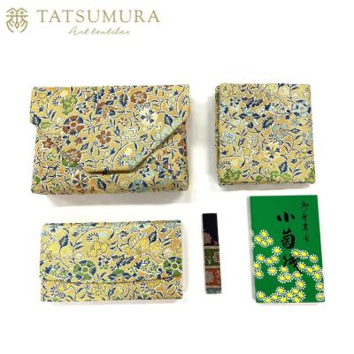 ふるさと納税 京都市 【龍村美術織物】早雲寺(金)茶道具5点セット(出帛紗など)