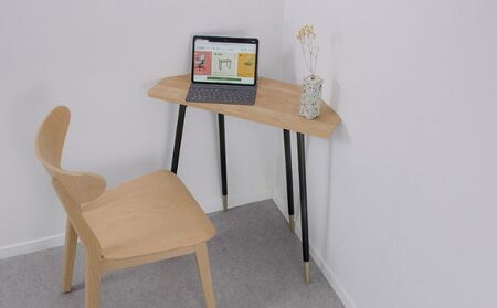 【andFREL】FS ウォールサイドテーブル 天板 突板ナチュラルオーク 幅70cm 奥行30cm 高さ72cm インテリア 家具 おしゃれ シンプル 机 ※離島への配送不可
