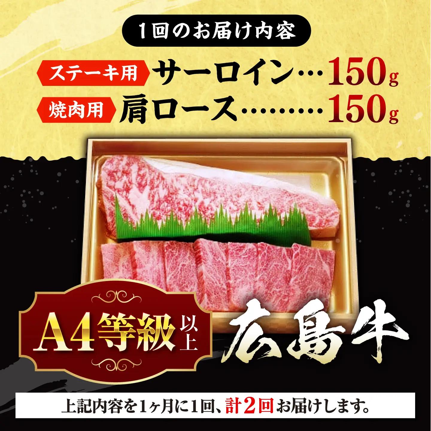 【全12回定期便】牛肉 肩ロース・サーロインセット [APAZ076] 牛肉