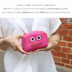 【通しマチ/ニッコリポーチSMALL/全20色】毎日の相棒♪定番/通しマチ仕様のふっくらモンスターマルチポーチ レディース 化粧ポーチ コスメ ミニ マルチ 小さめ プレゼント コンパクト トラベル 