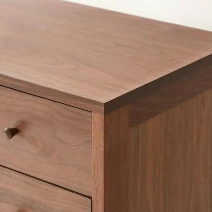 旭川家具　山室家具製作所　プロトNo.801チェスト(4段)　ウォールナット 【 国産 無垢 インテリア 木製 収納 ナチュラル キャビネット チェスト リビング ダイニング 北海道 】 _01968