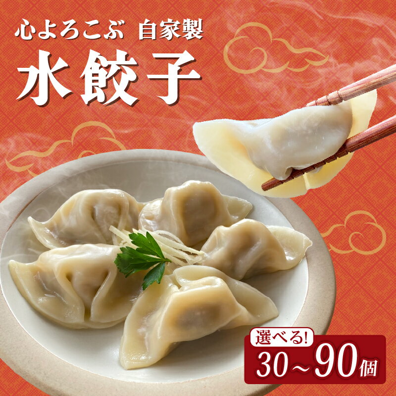 【ふるさと納税】 水餃子 自家製水餃子 選べる 30個 60個 90個 餃子 冷凍餃子 冷凍ギョーザ ギョーザ 冷凍ぎょうざ 中華 ギョウザ ぎょうざ 点心 スイギョウザ 中華料理 ラーメンやんぐ 静岡県 三島市