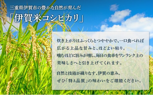 コシヒカリ 伊賀米 令和8年産 定期便 6ヶ月 5kg 精米 伊賀ふるさと農業協同組合 白米 お米 米 ごはん もっちり 産地直送 農家直 三重県 名張市 新米 定期 お楽しみ 6回 銘柄米 令和 炊