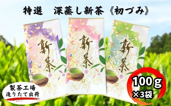 特選　深蒸し新茶《初づみ》（100g×3）