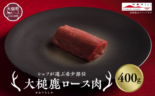 【シェフが選ぶ希少部位】大槌鹿ロース肉400g【ロースト・ステーキに】岩手県産 天然鹿 鹿肉 ジビエ ヘルシー 低カロリー 冷凍 赤身
